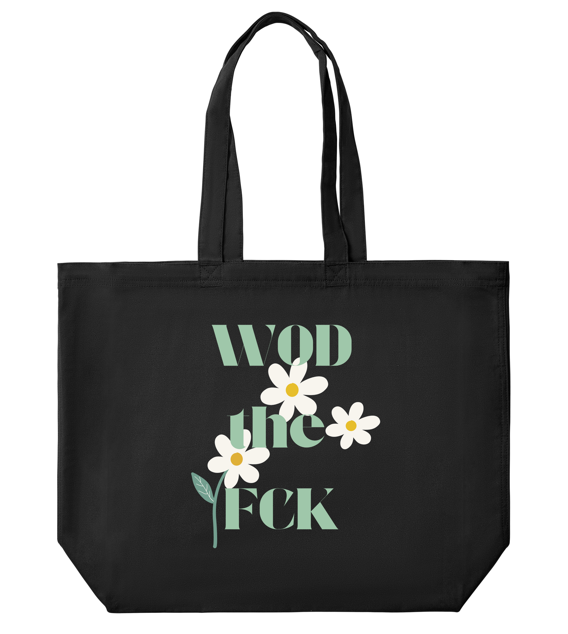WOD The FCK Large Tote Bag - Black