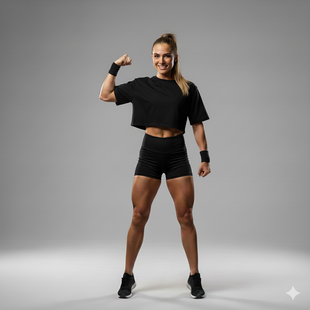 Womens Crop Top - Pre Wod Stress Syncdrome - Black