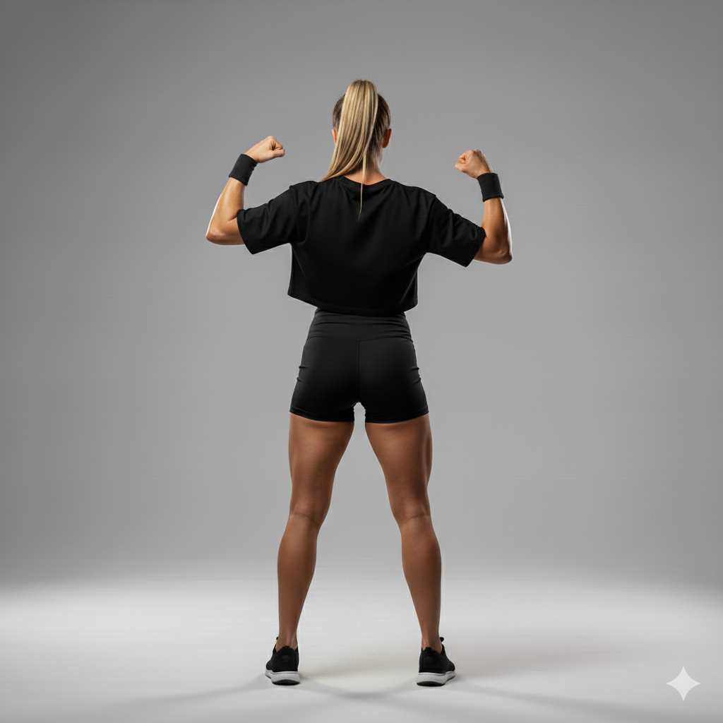 Womens Crop Top - Pre Wod Stress Syncdrome - Black