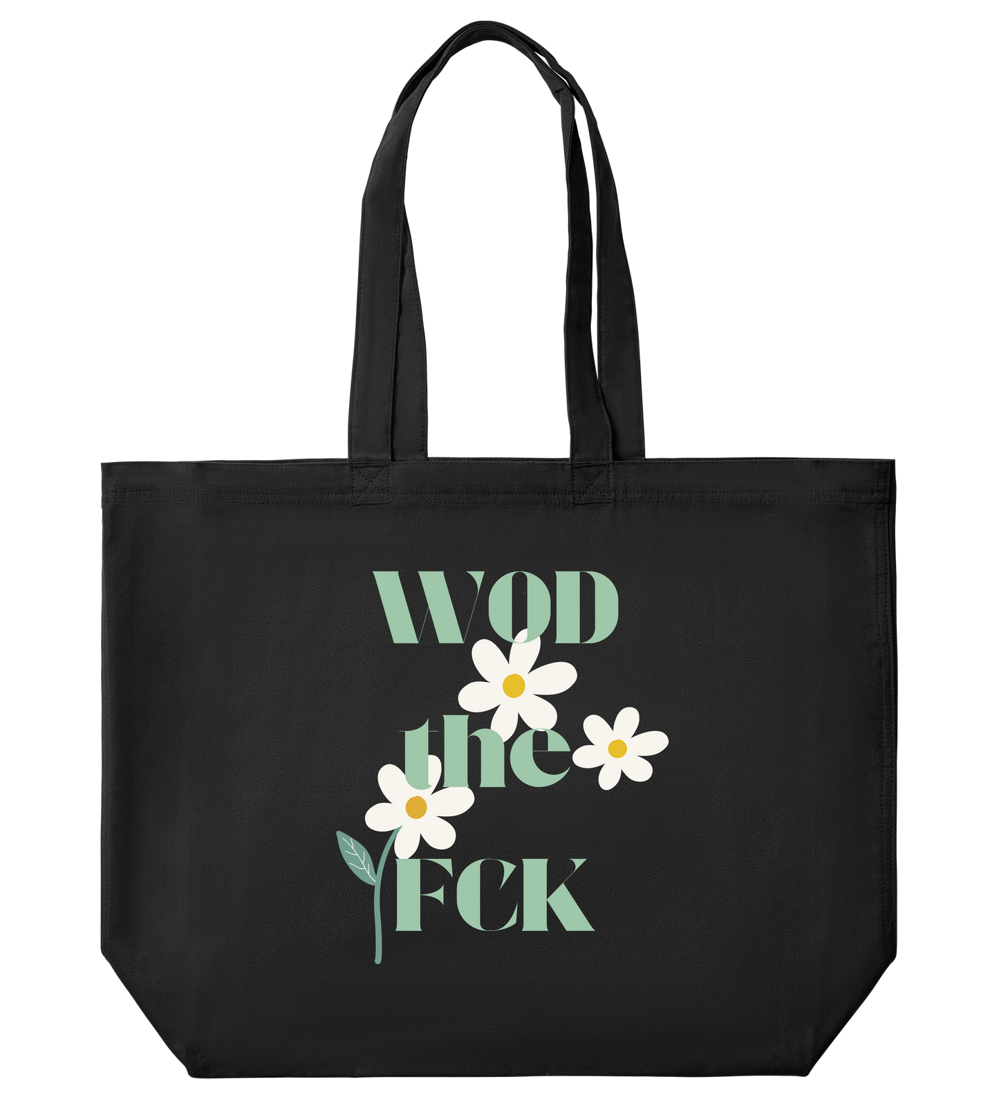 WOD The FCK Large Tote Bag - Black